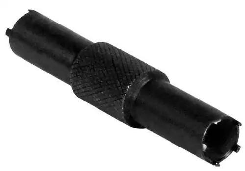 NcStar NcSTAR TARFSCT A1/A2 4 & 5 Prong Front Sight Adjustment Tool, black plastic tool for firearm sight adjustments.