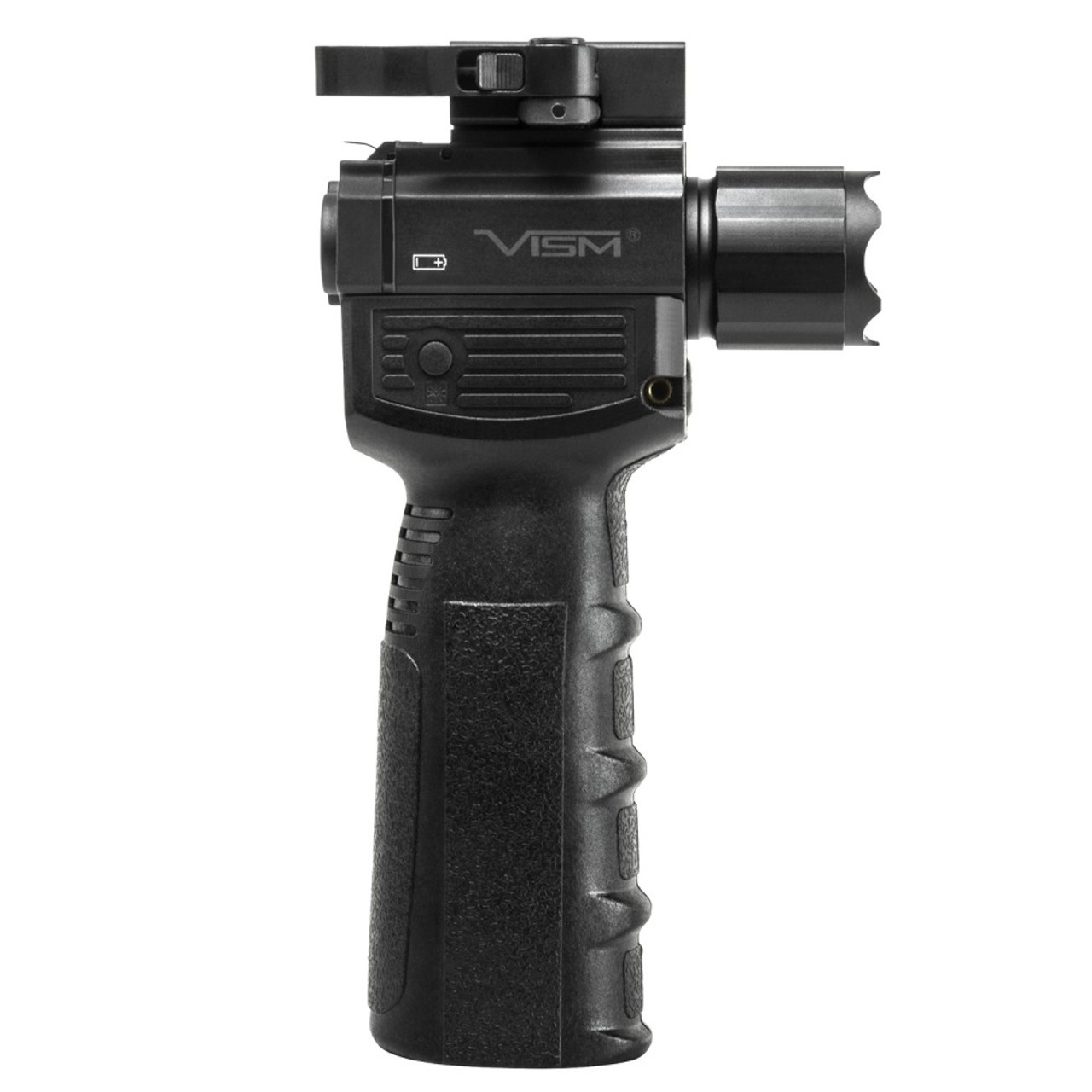 NcSTAR VAQVGFLRV2 Gen2 Qr Vertical Grip/Built In Led Flashlight & Red Laser With Strobe