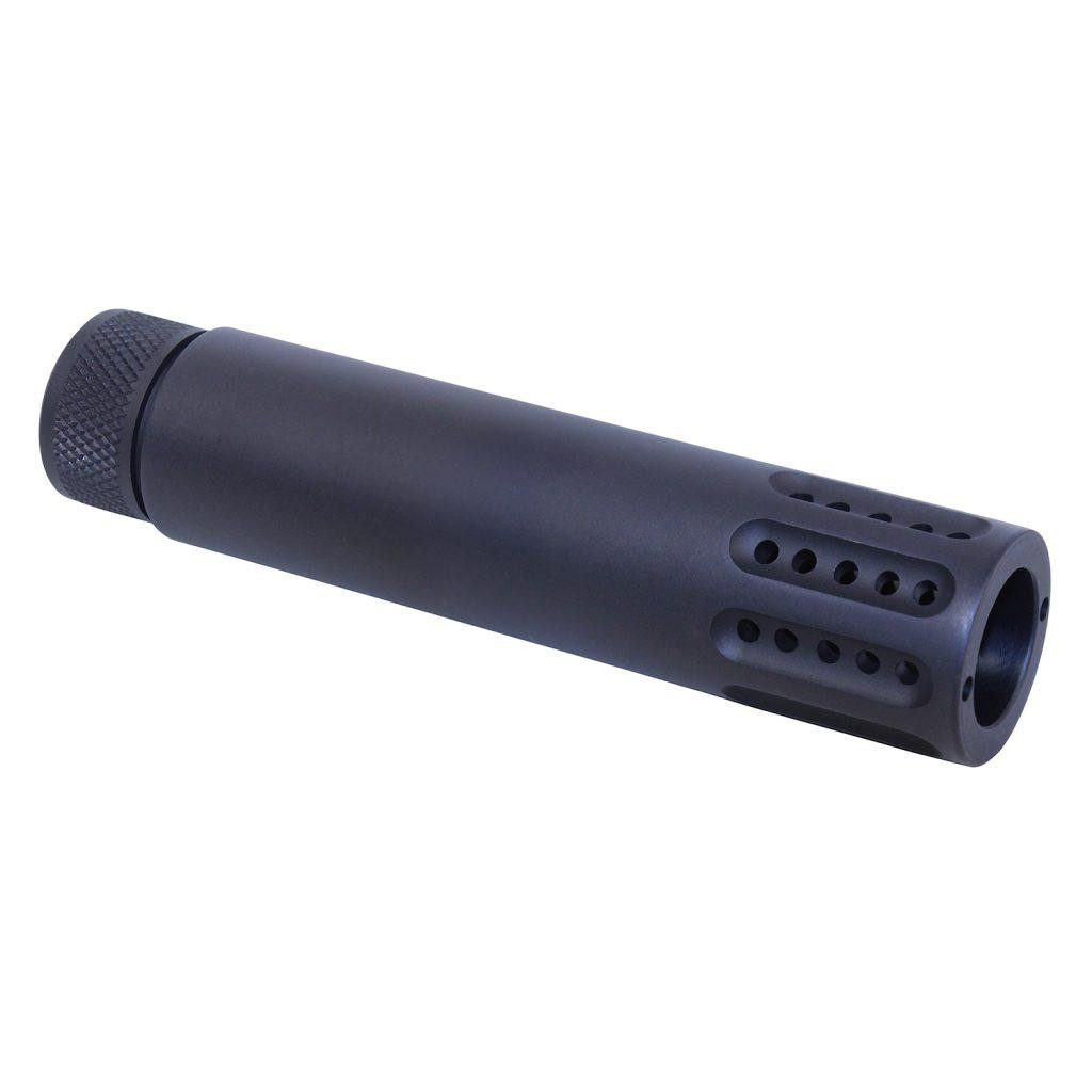 Guntec USA 1326-MB-P-50 Guntec USA .50 Beowulf Slip Over Barrel Shroud With Multi Port Muzzle Brake (Anodized Black) 1326-MB-P-50