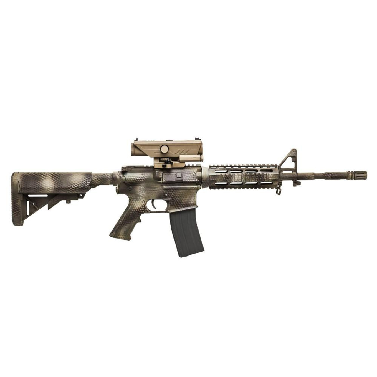 NcStar NcSTAR VDELP432G Delta 4X30mm P4 Sniper White & Red Led Nav Lights Qr Mount  Scope - Tan 