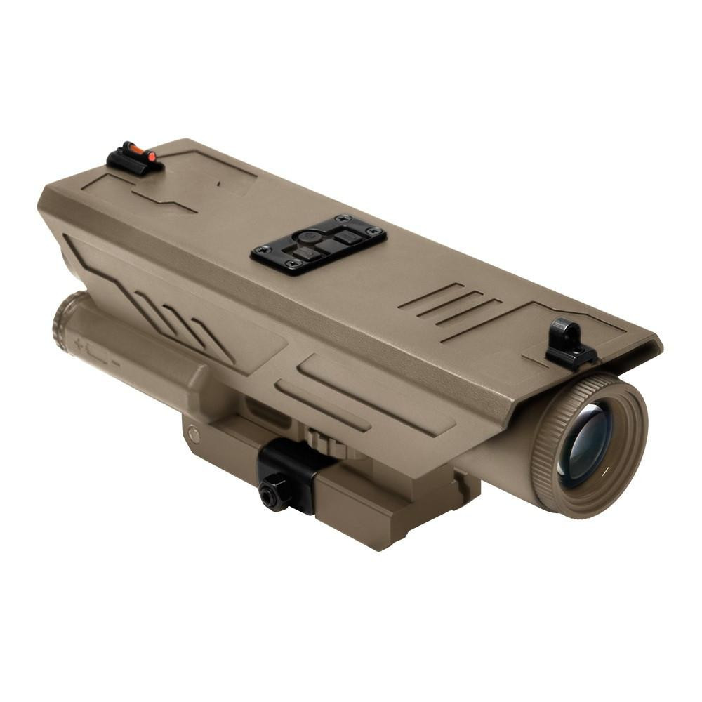NcStar NcSTAR VDELP432G Delta 4X30mm P4 Sniper White & Red Led Nav Lights Qr Mount  Scope - Tan