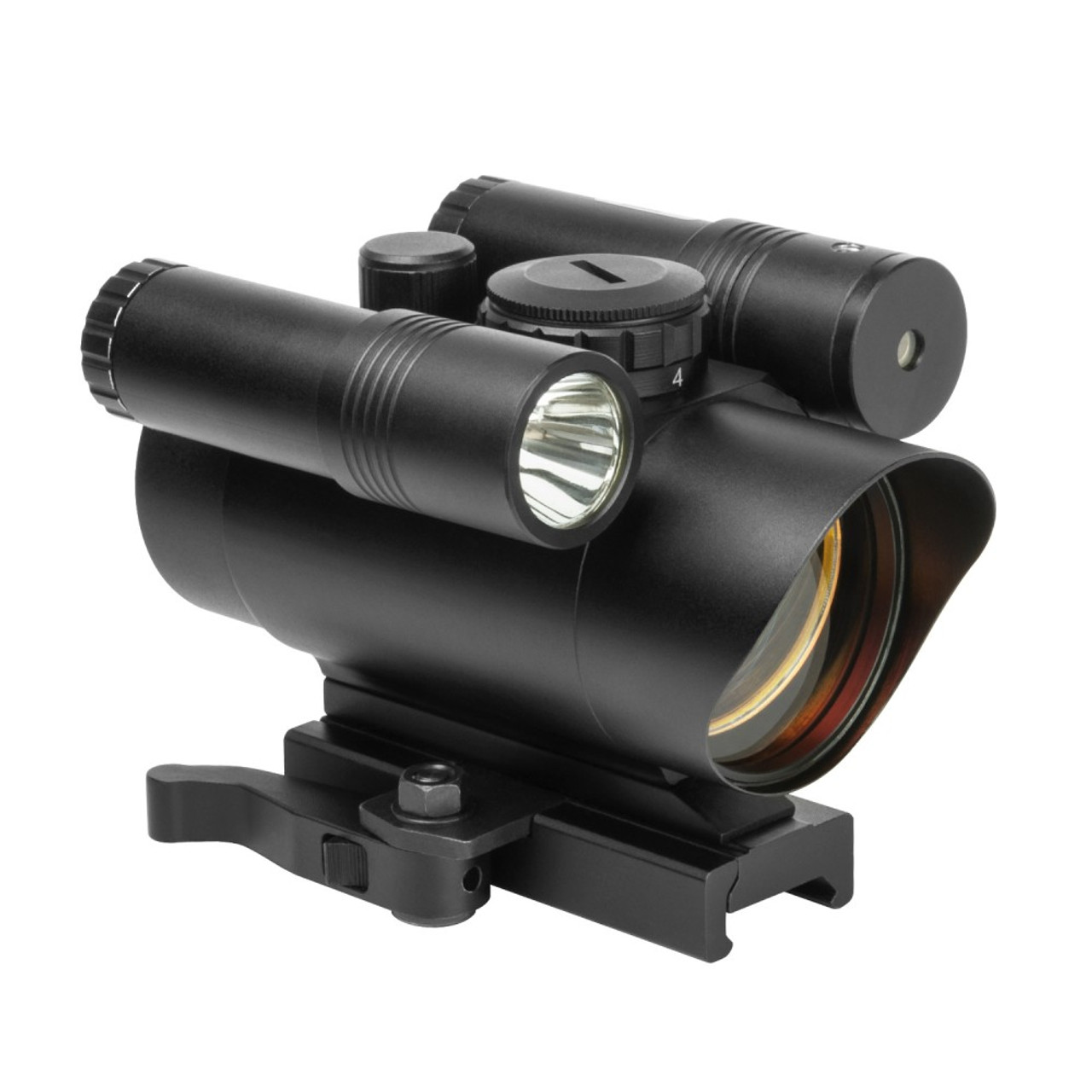 NcSTAR VDFLGQ142 1X42Mm Quick Release Red Dot W/Green Laser & Flashlight