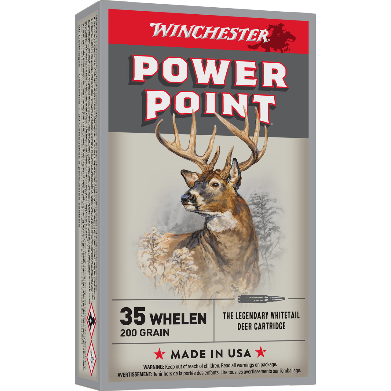 Winchester Ammunition X35W Pwr Point 35 Whelen 200gr 20/200