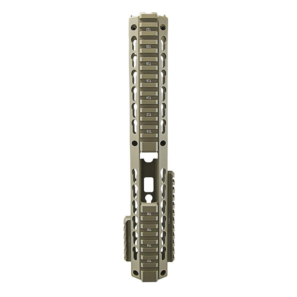 NcStar NcSTAR VMARKMCET 223/556  Keymod Handguard/ Two Piece/ Drop In Fit/  Extended Length/ 13.5"L Tan