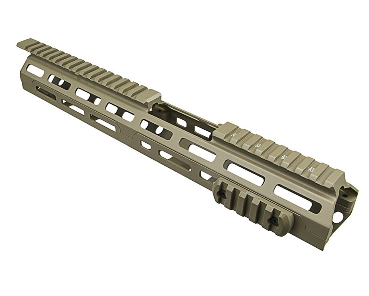 NcSTAR VMARMLCET 223/556  M-Lok Handguard/ Two Piece/ Drop In Fit/ Extended Length/ 13.5"L Tan