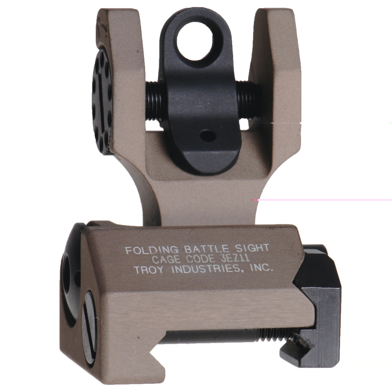 Troy SSIG-FBS-R0FT-00 Fldng Rear Battle Sight Fde