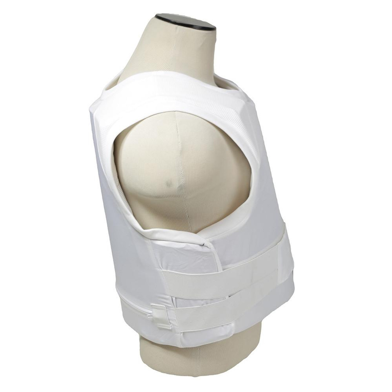 NcStar VISM BSI3AVW White Concealed Carrier Vest with two Level IIIA Ballistic Butterfly Panels 