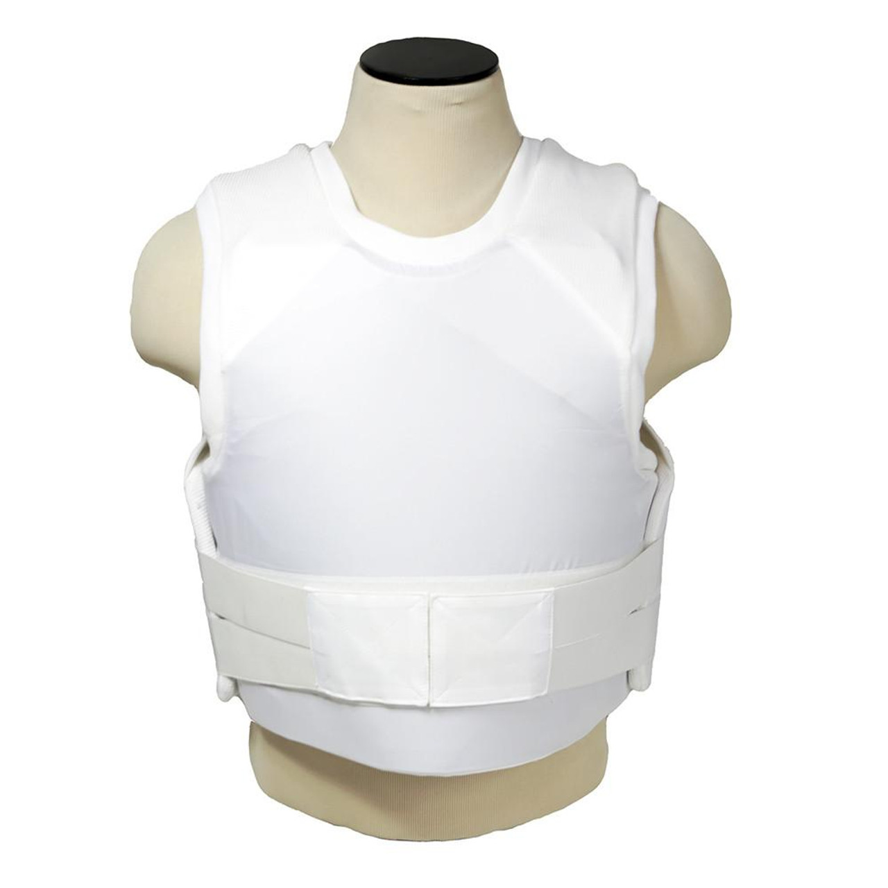 NcStar VISM BSI3AVW White Concealed Carrier Vest with two Level IIIA Ballistic Butterfly Panels 