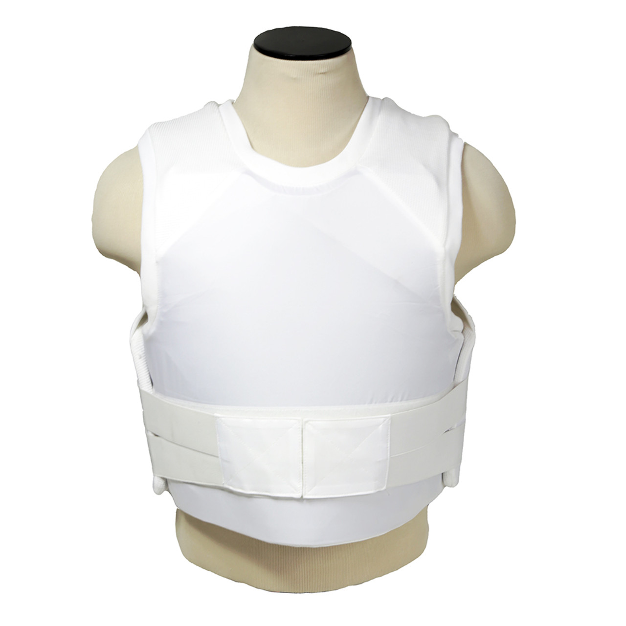 VISM BSI3AVW White Concealed Carrier Vest with two Level IIIA Ballistic Butterfly Panels