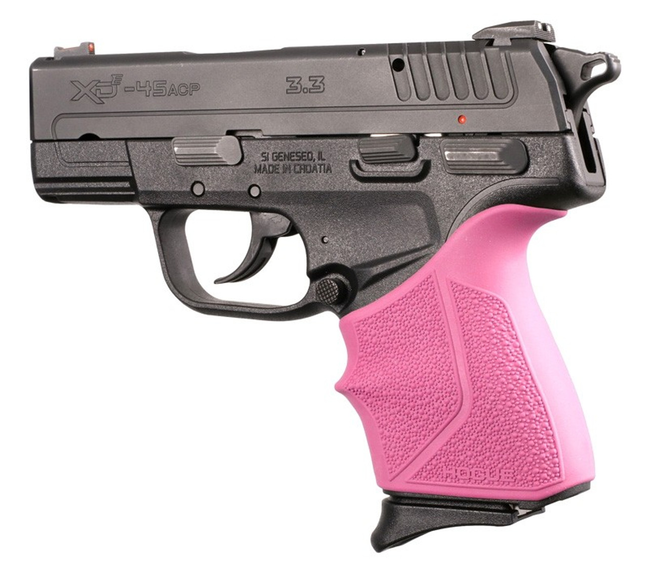 Hogue 17317 HandAll Beavertail Grip Sleeve Springfield Armory XD-E 9mm/.45ACP Pink