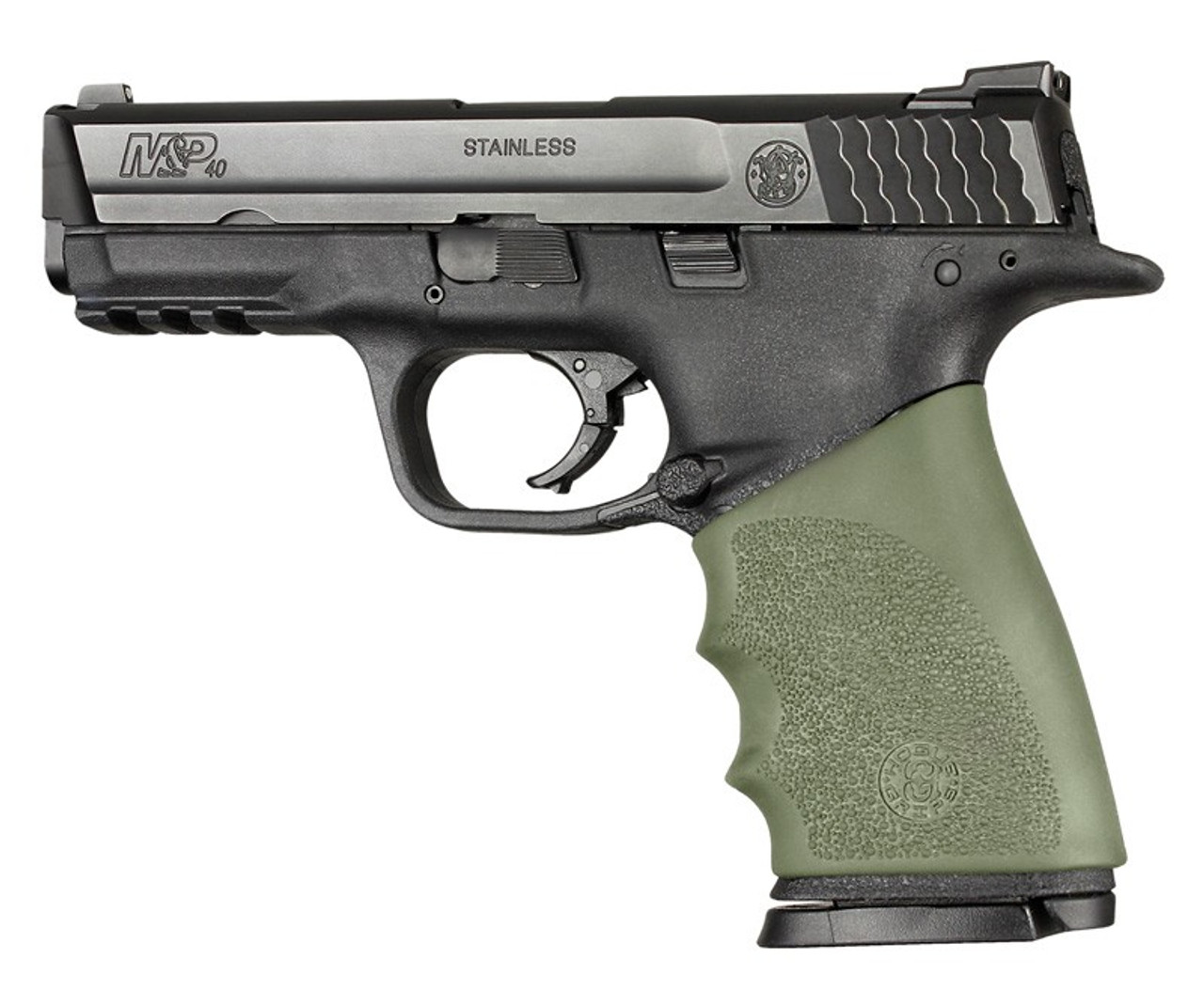 Hogue 17401 HandAll Hybrid S&W M&P 9MM, 40S&W, 357SIG Grip Sleeve OD Green