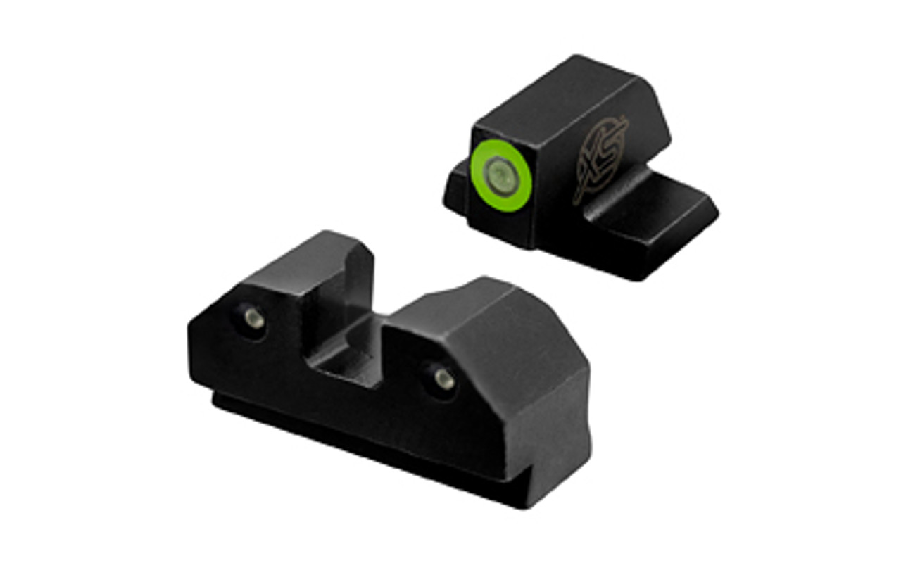 XS Sights GLR203P6G Sights GLR203P6G R3d 2.0 Night Sights - Glock 42/43, Front Green Outline