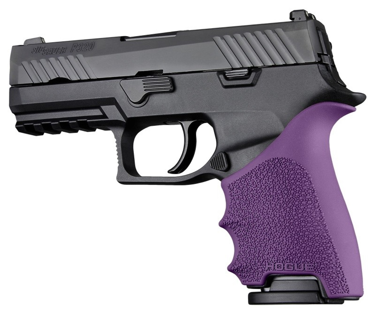 Hogue 17616 HandAll Beavertail Grip Sleeve Sig Sauer P320 Compact Purple