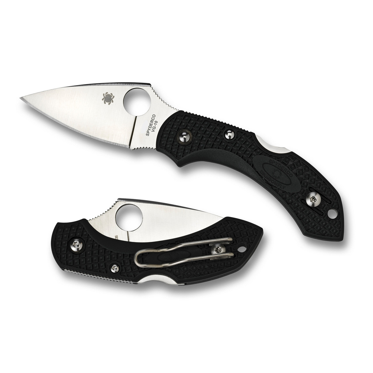 Spyderco C28PBK2 Dragonfly2 Black Frn Plain