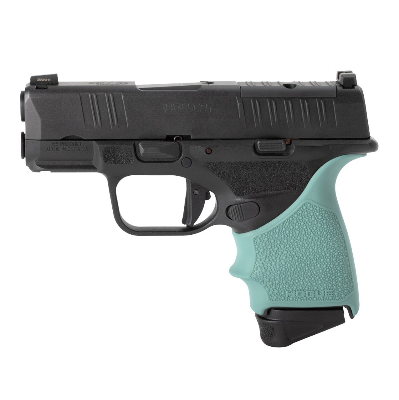 Hogue 18314 HandAll Beavertail Grip Sleeve Springfield Armory Hellcat Aqua