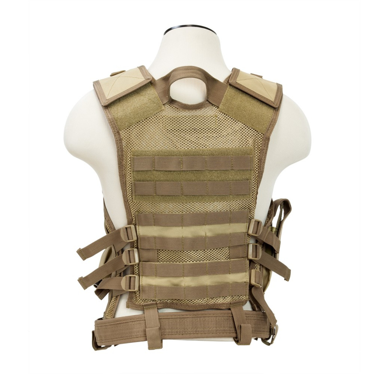 NcStar Tactical Shooters Vest w/Magazine Pouches Holster & Pistol Belt