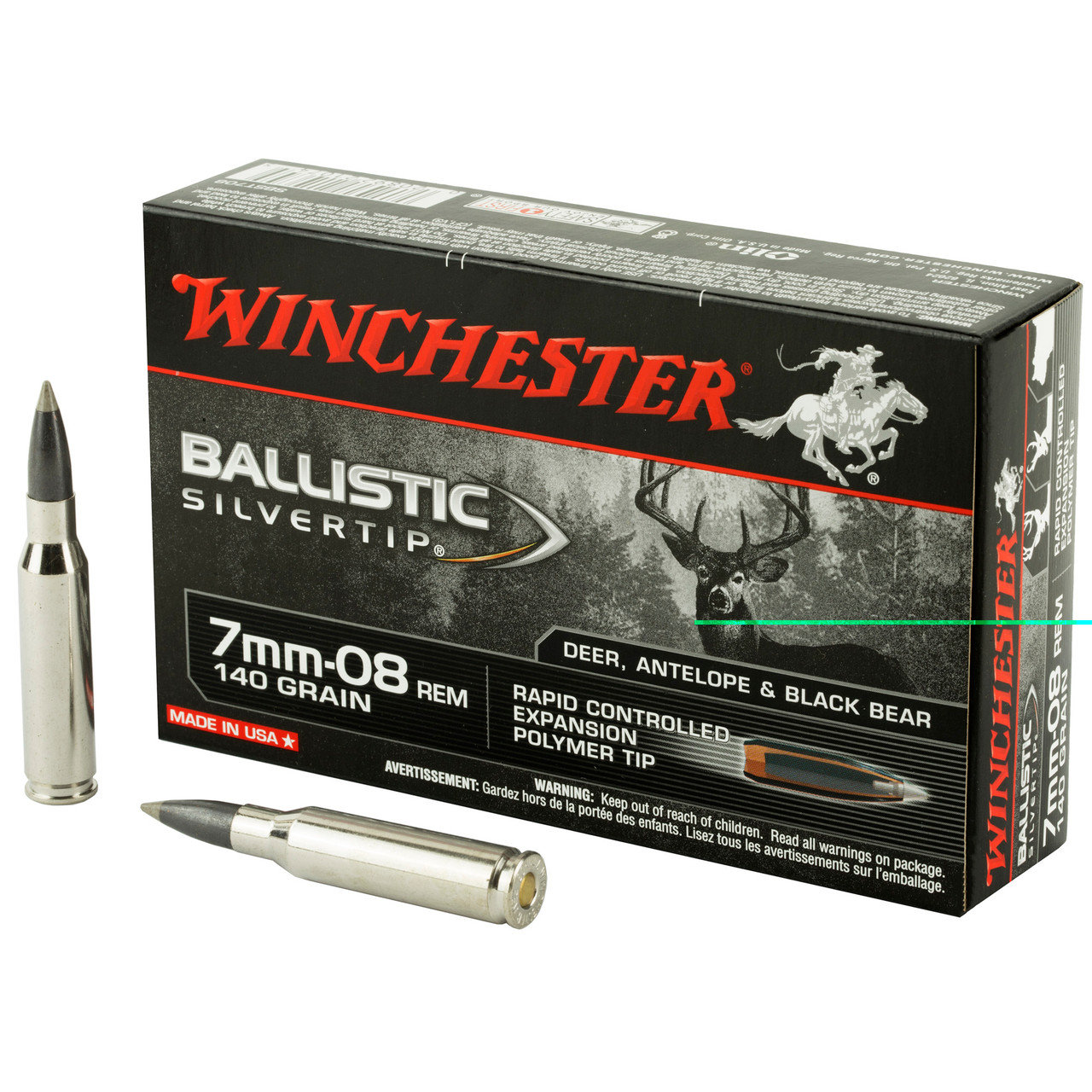 Winchester Ammunition SBST708 Blstc Tip 7mm-08 140gr 20/200