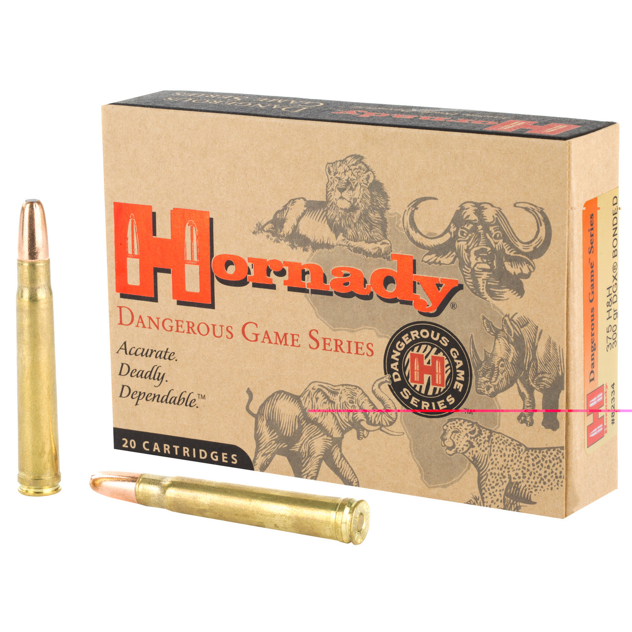 Hornady 82334 Dg 375h&h 300gr Dgx Bnd 20/120