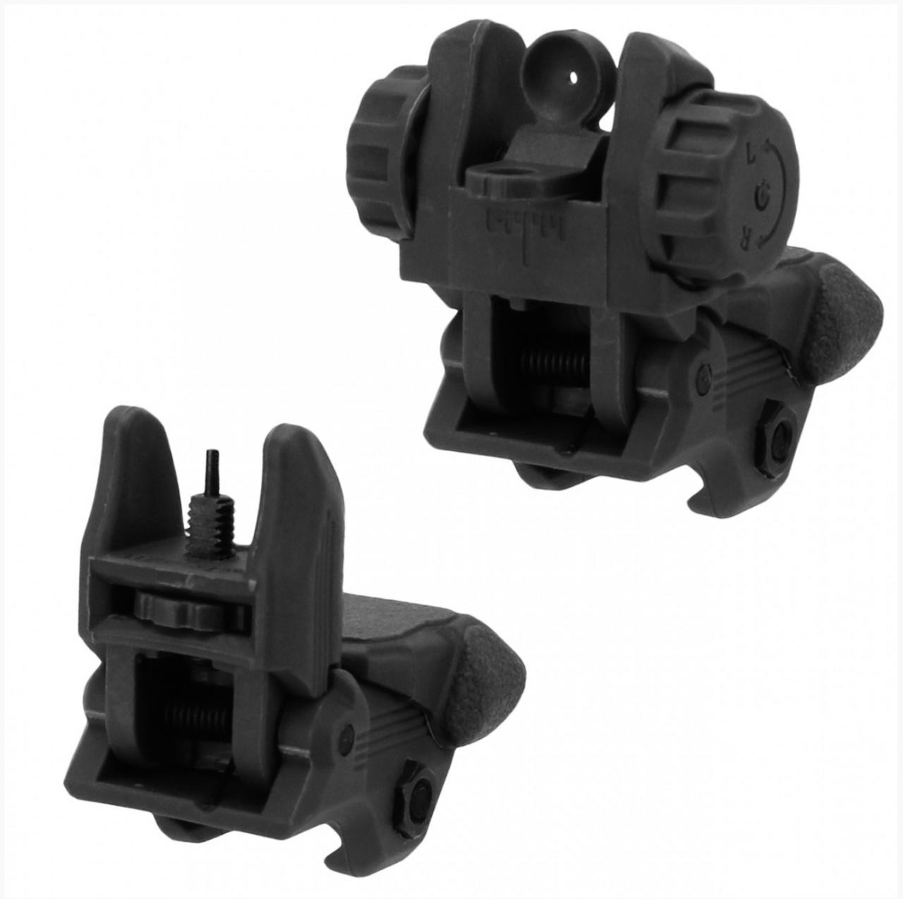  TacFire IS008B Same Plane Top Mounted Deployable Front & Rear Sight Set 