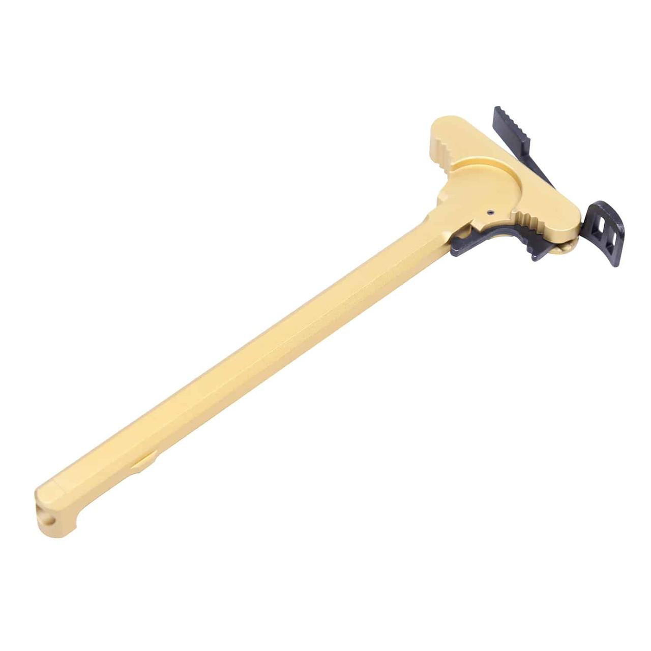  Guntec USA CHARGE-AMBI-GOLD Charging Handle With Ambidextrous Latch (Anodized Gold) 