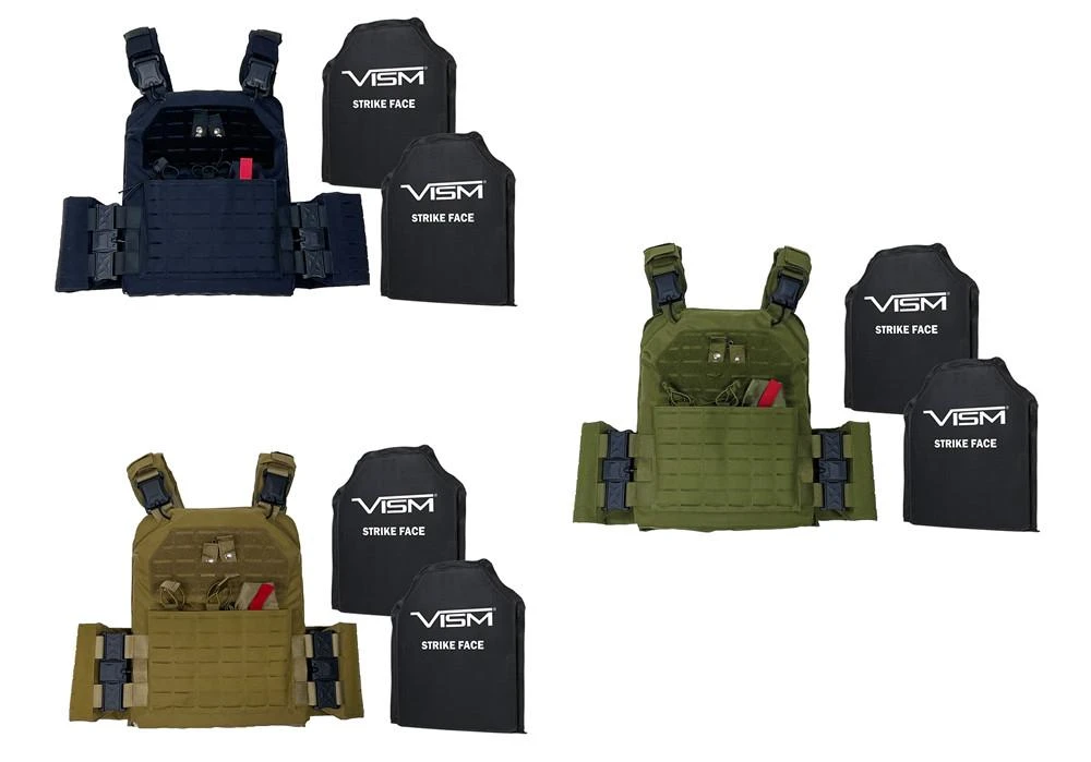 NcStar CVCQR3054B NcSTAR Magnetic Quick Release LCS Laser Cut Plate Carrier w/2 LVL IIIA Plates - 3 Colors CVCQR3054
