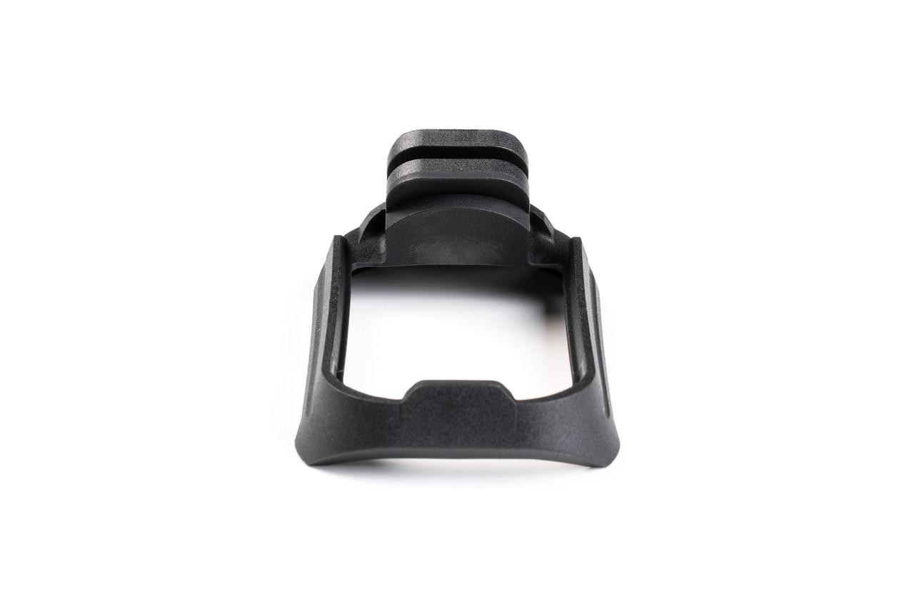 Strike Industries SI-P80-MAGWELL Magwell for Polymer80 PF940C & PF940v2 Frames, black plastic accessory designed to improve magazine insertion and handling.