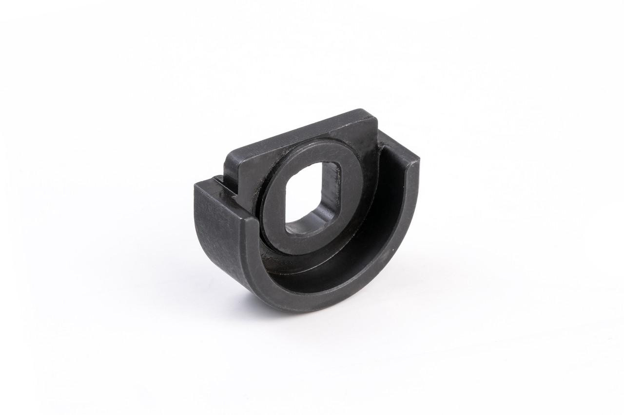 Strike Industries SI-G-SAP-MDC Slide Adapter Plate for Strike Mass Driver Comps Gen3 to Gen4 in Steel, black metal slide adapter plate on white background