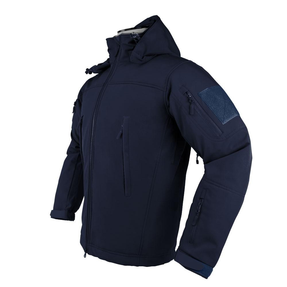 NcStar CAJ2968N VISM Delta Zulu Police Fire EMT Tactical Soft Shell Jacket - Navy CAJ2968N