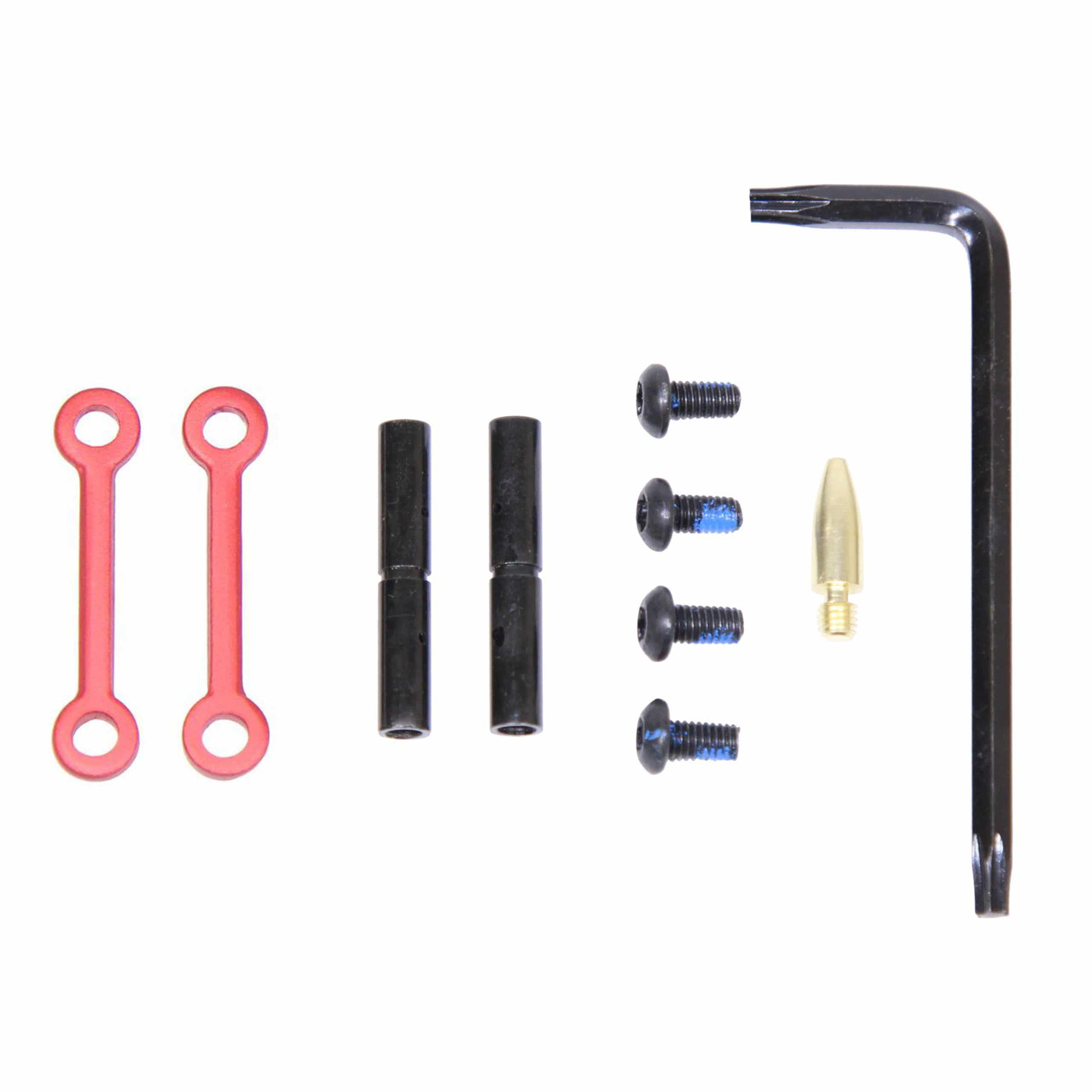 Guntec USA GT-ARP-RED Complete Anti-Rotation Trigger/Hammer Pin Set (Anodized Red)
