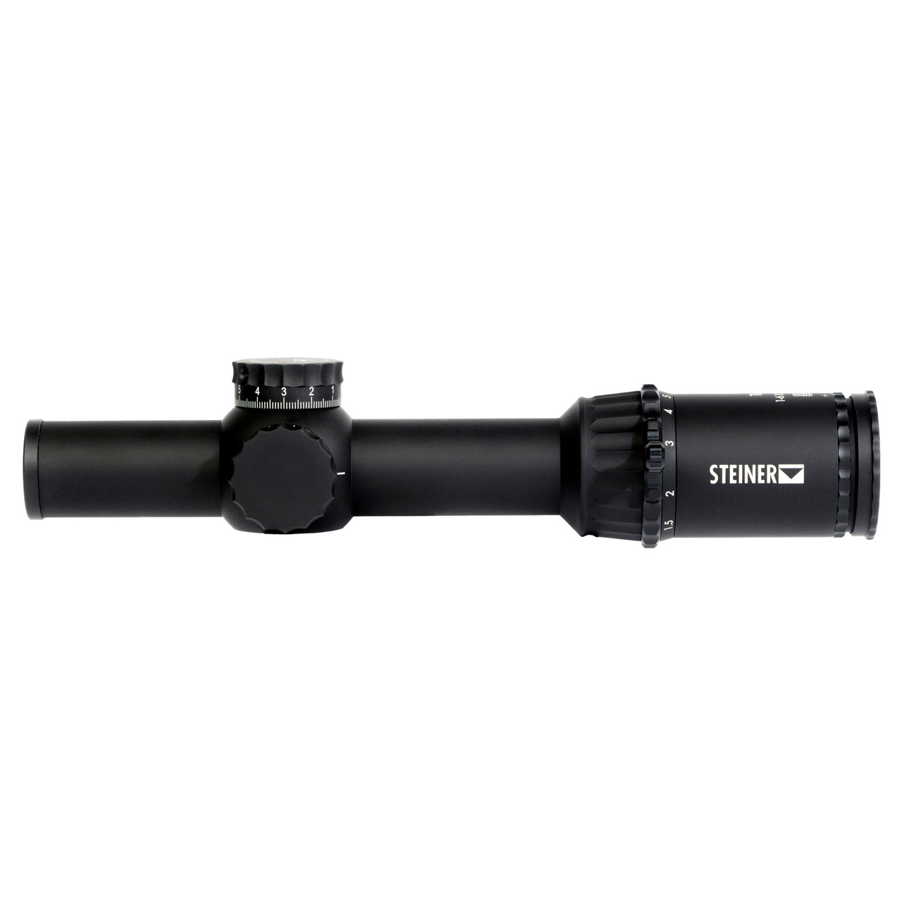 Steiner 5103 T6Xi, Rifle Scope, 1-6X, 24mm Objective, 30mm Tube Diameter, KC-1 Reticle, 1/4 MOA, First Focal Plane, Matte Finish, Black