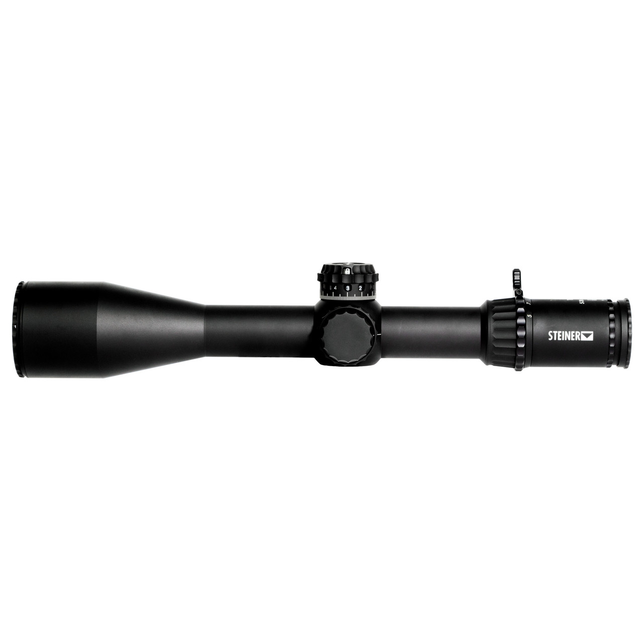 Steiner 5124 T6Xi, Rifle Scope, 5-30X, 56mm Objective, 34mm Tube Diameter, MSR2 Reticle, 1/4 MOA, First Focal Plane, Matte Finish, Black