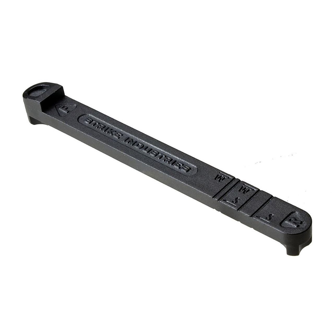 Strike Industries SI-AR-STOCKSTOP AR Stock Stop, black polymer firearm component for firearm safety and stabilization.