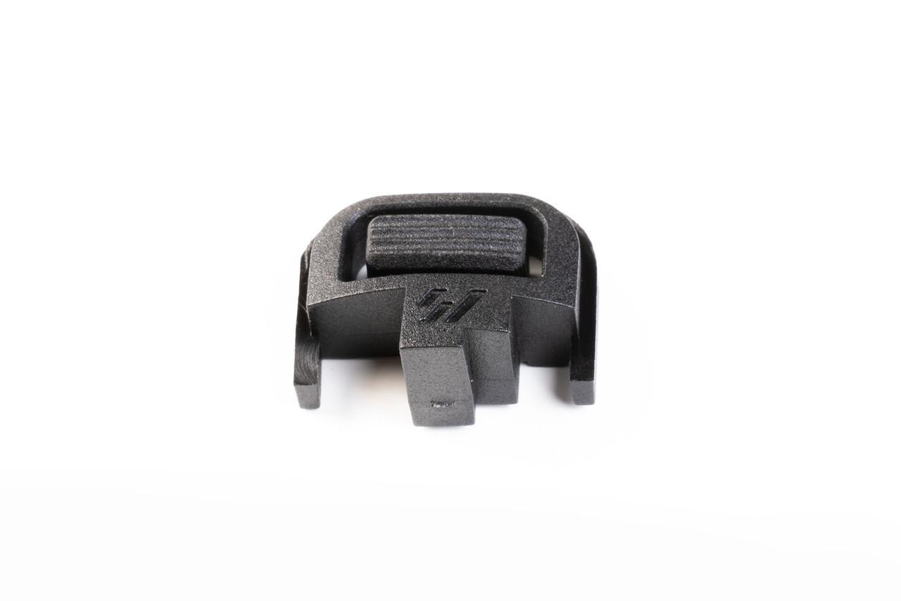 Strike Industries SI-POLYFLEX-M&PSP PolyFlex Slide Back Plate for M&P, black polymer slide back plate for firearms.