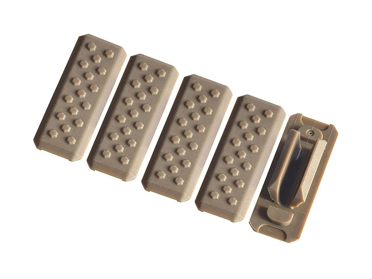 Strike Industries SI-MLOK-COVER-V1-FDE Strike Industries SI-MLOK-COVER-V1-FDE M-LOK Cover V1 in FDE (5-pack) SI-MLOK-COVER-V1-FDE