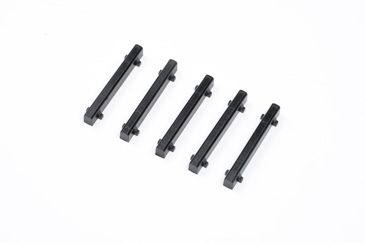 Strike Industries SI-SIEGEN-COVER-BK SIEGEN Rail Covers - Black (5-pack), black rail cover panels on a white background.