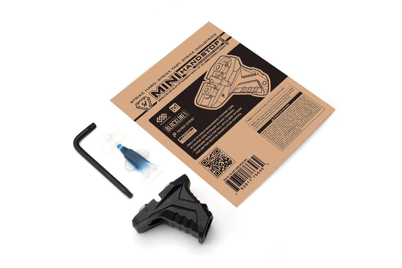 Strike Industries SI-AR-CMS-MHS-BK Mini HandStop with Cable Management System in Black