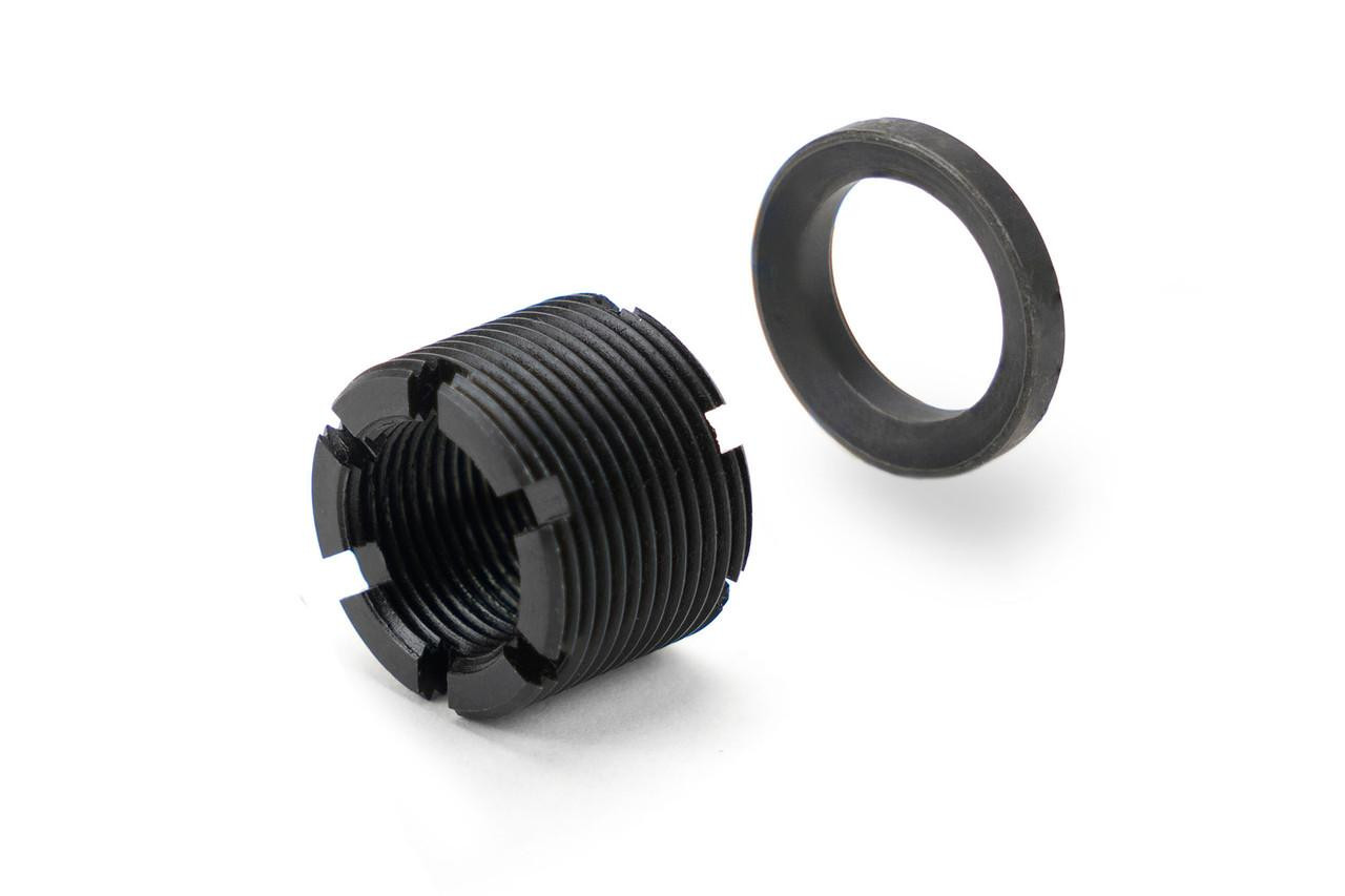 Strike Industries SI-XCOMP-ADA-1/2-28 Strike Industries SI-XCOMP-ADA-1/2-28 X-Comp Thread Adapter Kit (1/2"-28 TPI - M18x1 RH) SI-XCOMP-ADA-1/2-28