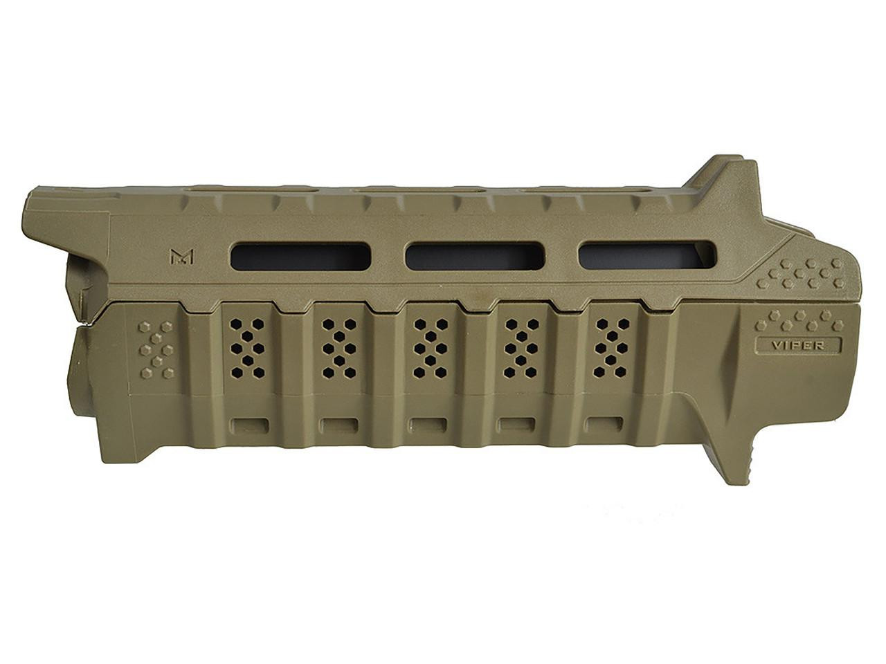 Strike Industries SI-STRIKE-HG-CFDE-BK Strike Industries SI-STRIKE-HG-CFDE-BK Carbine Length-FDE Handguard with Black heat shield SI-STRIKE-HG-CFDE-BK
