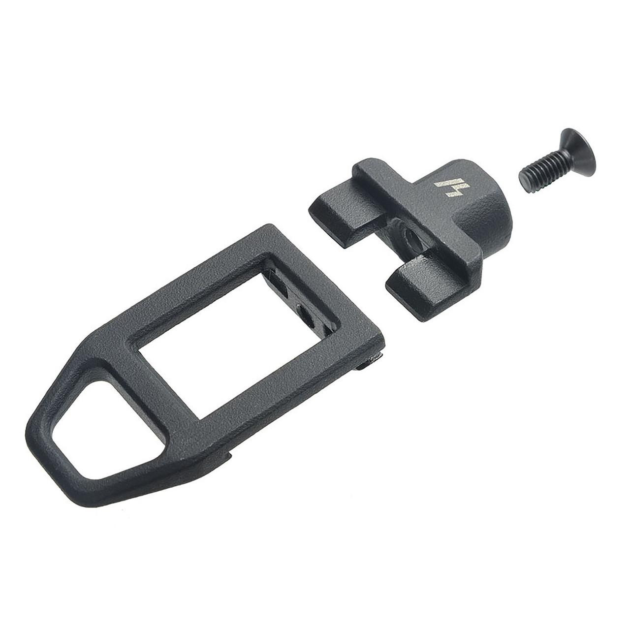 Strike Industries SI-AMBUSH Ambush Sling Loop, black sling loop attachment with mounting screw for tactical rifles.