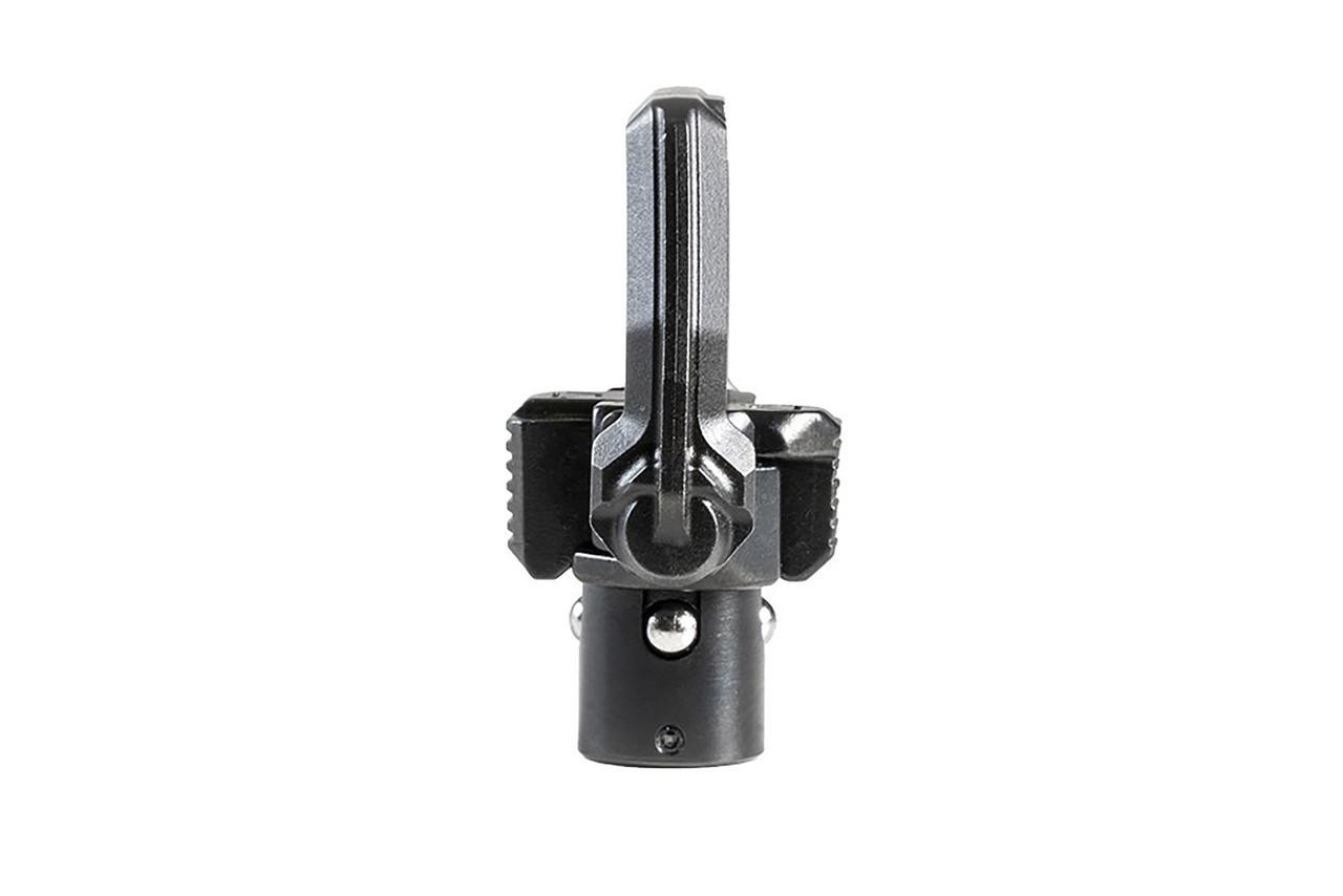 Strike Industries SI-QDSL-MICRO Quick Detach Sling Swivel Loop - Micro, close-up of the black metal sling swivel loop on a white background.