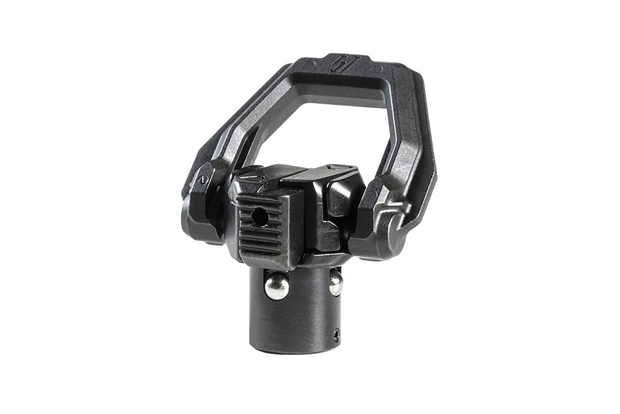 Strike Industries SI-QDSL-MICRO Quick Detach Sling Swivel Loop - Micro, black metal firearm accessory for secure and quick attachment of sling straps.