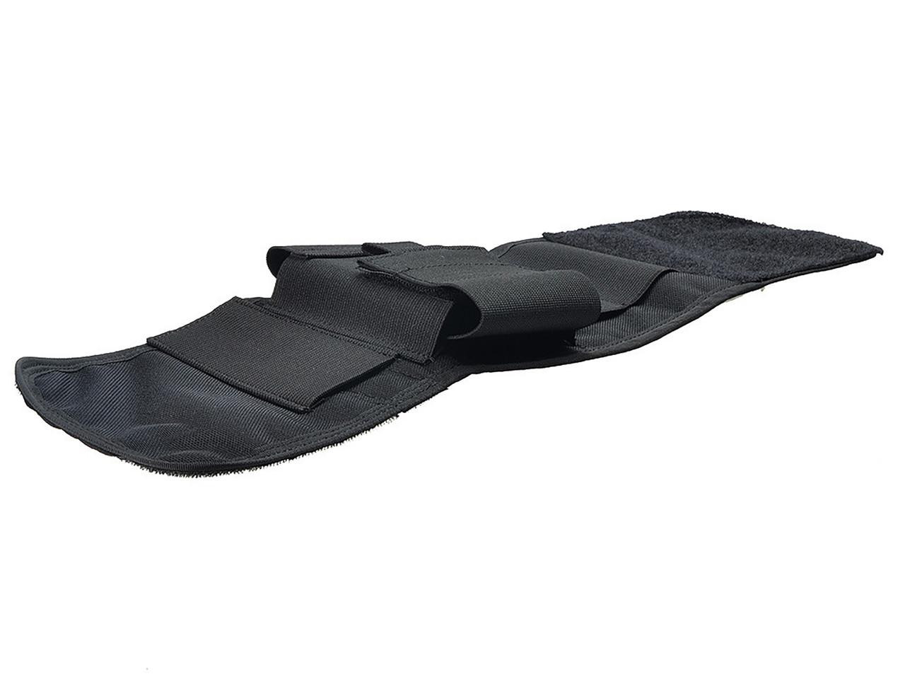 Strike Industries SI-RICCI-AMS-V2 Ricci Ankle Medical System AMS Version II, black medical shoe with adjustable straps, Velcro closures, and padded ankle support for ankle injury management.