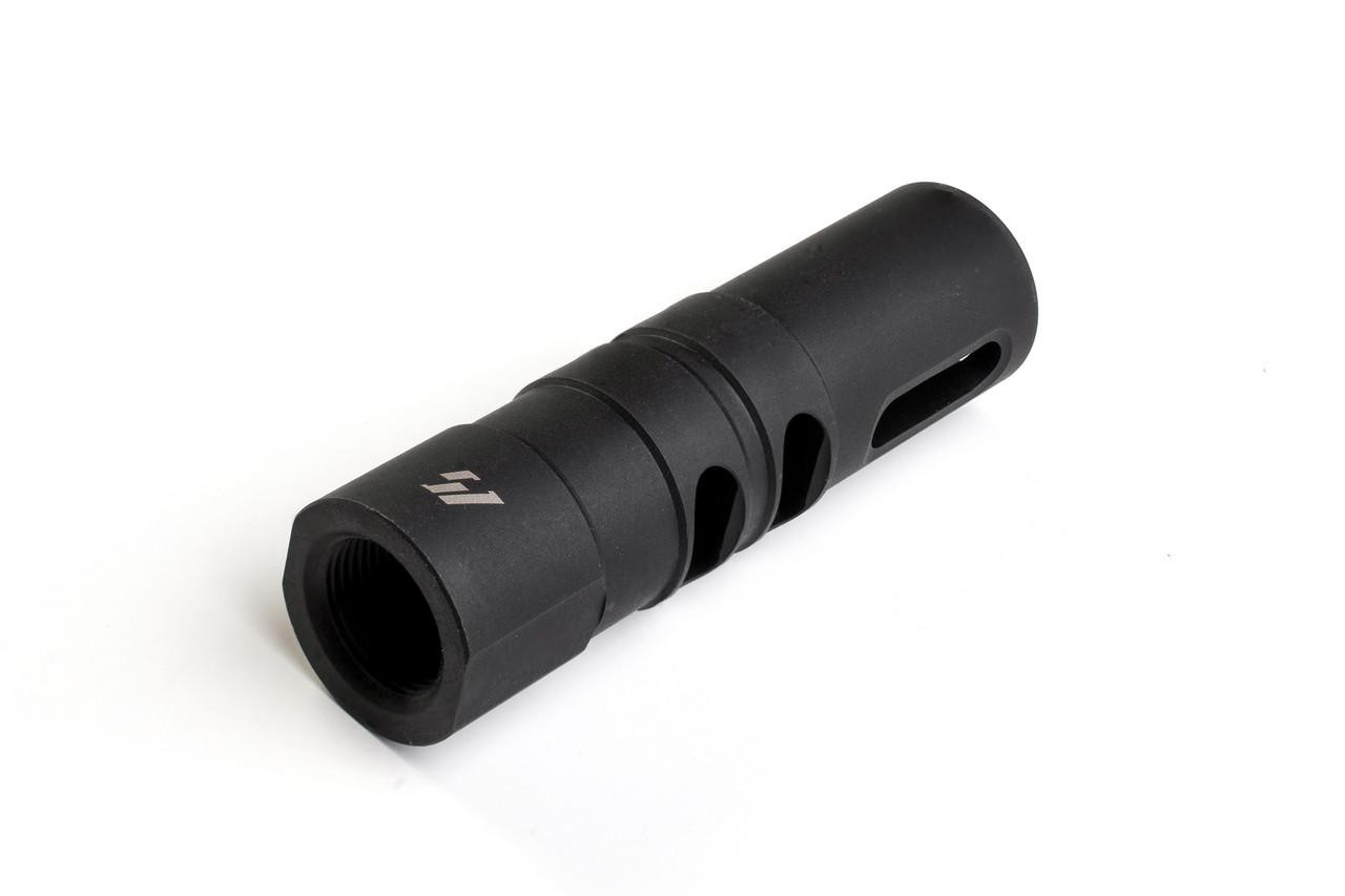 Strike Industries SI-AR-MIL Miller Comp for .223/5.56, black muzzle compensator with venting slots