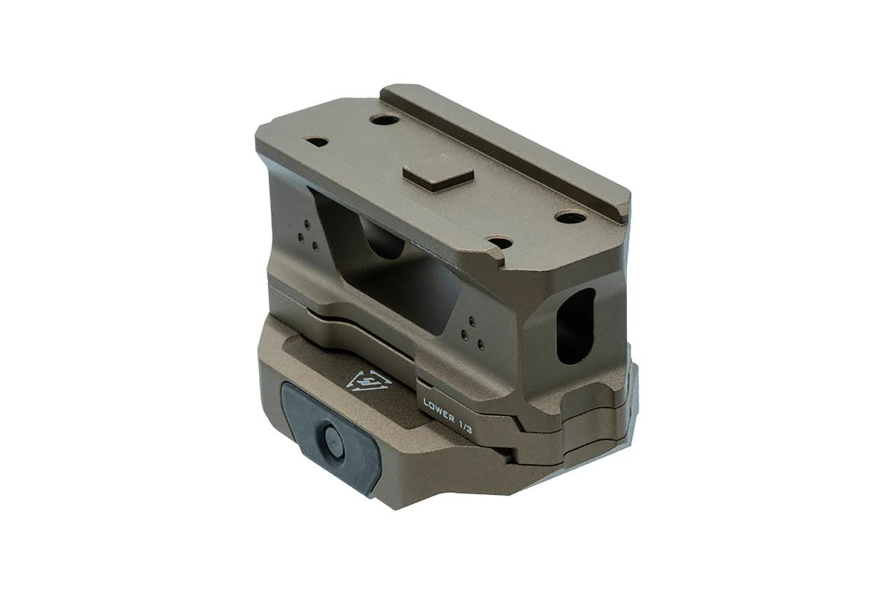 Strike Industries SI-T1-RISER-FDE T1 Riser Mount in FDE, tactical firearm accessory in flat dark earth color.