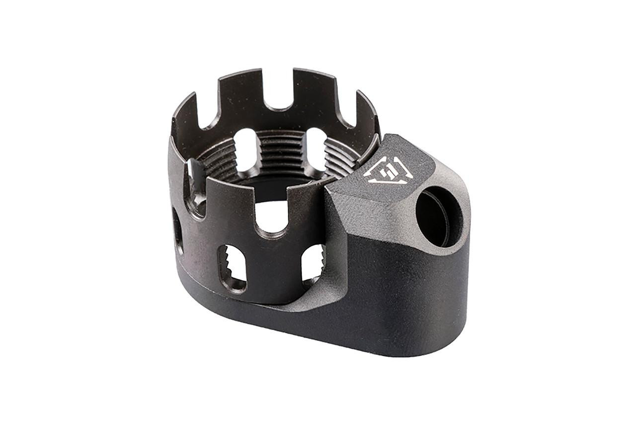  Strike Industries SI-AR-ECN&EEP-BK AR Enhanced Castle Nut & Extended End Plate in Black 