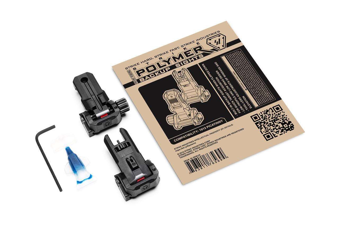  Strike Industries SI-SPBUS  Polymer Backup Sights 