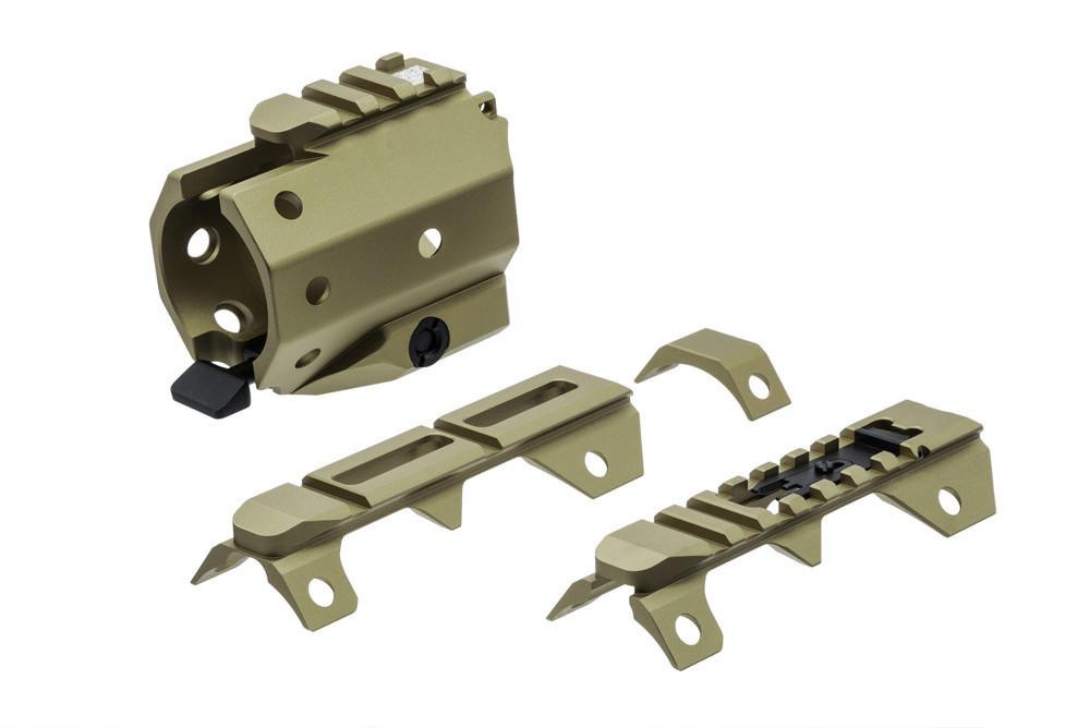  Strike Industries SI-GRIDLOK-SIGHTS-FDE GRIDLOK Sight and Rail Attachments in FDE 