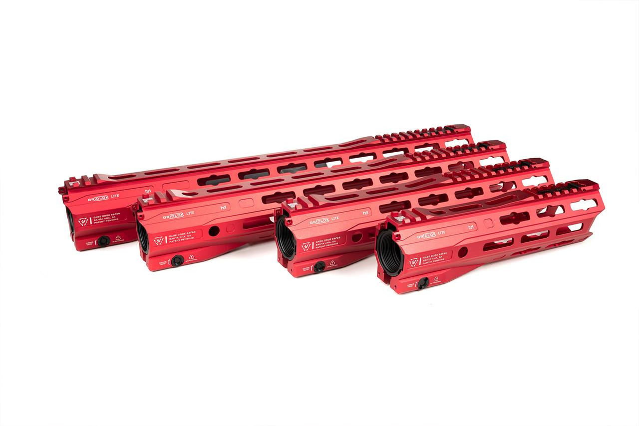 Strike Industries SI-GRIDLOK-LITE-17-RED Strike Industries SI-GRIDLOK-LITE-17-RED GRIDLOK LITE 17" Rail for 223/5.56 Rifle in Red SI-GRIDLOK-LITE-17-RED