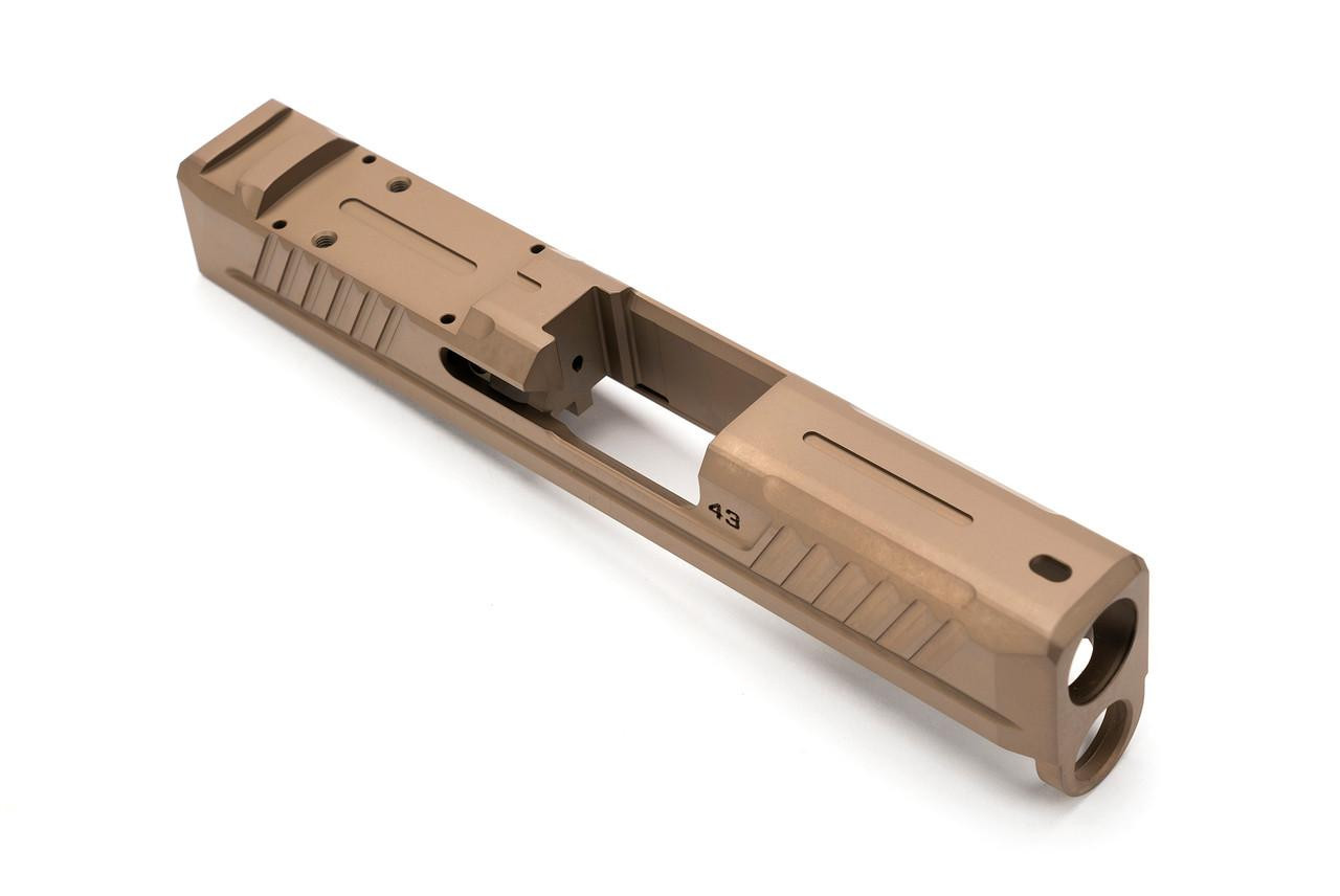  Strike Industries SI-G-LITESLIDE-43-FDE LITESLIDE for GLOCK G43/G43x/G48 GEN3-5 in FDE 