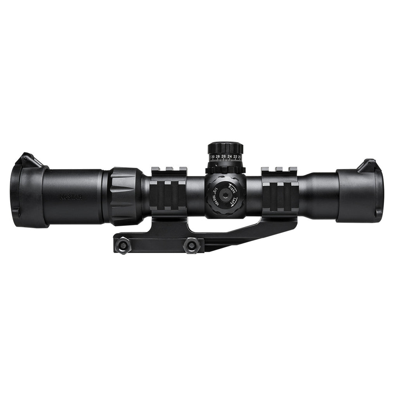 NcStar 1.5-4X30 Tactical Tri-color illuminated RGB Reticle Scope with 30mm Cantilever Mount